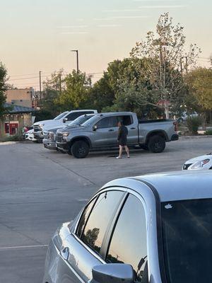 Truck break in. gym team is empathetic but can't do anything to help.  Sucks for this dude.