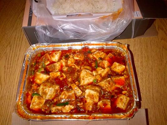 Ma Po Tofu (dinner portion - take out)