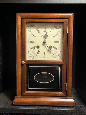 Cottage Shelf Clock - by New England Clock Company.  Circa 1989.