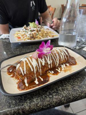 Wet Burrito w/ red Sauce