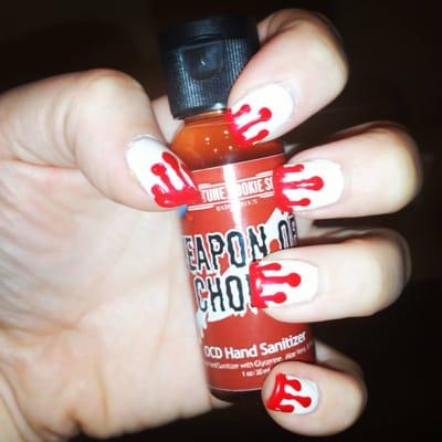 Bloody Nails Halloween Gel Manicure