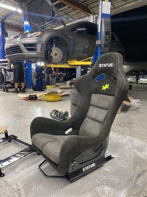 Custom seat Install