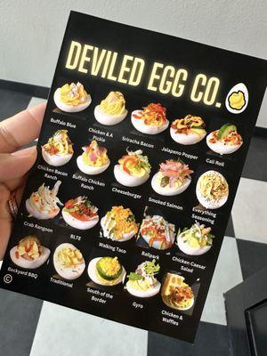 Menu of eggs