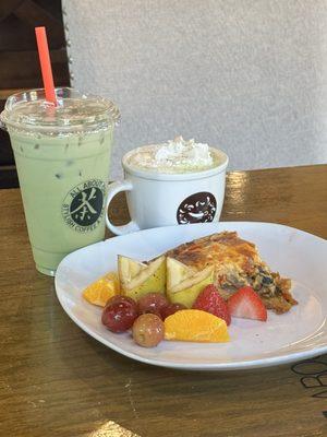 Iced Green Macchiato, Quiche