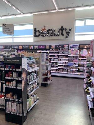 Good selections of cosmetics.