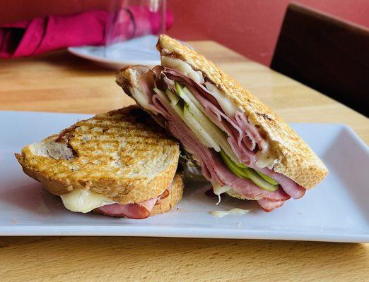 Ham and Brie grilled cheese