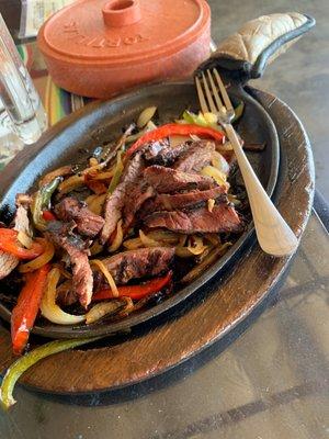 Steak fajitas