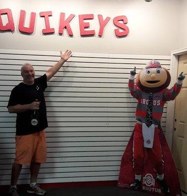 Owner Dan Chapanar with Brutus