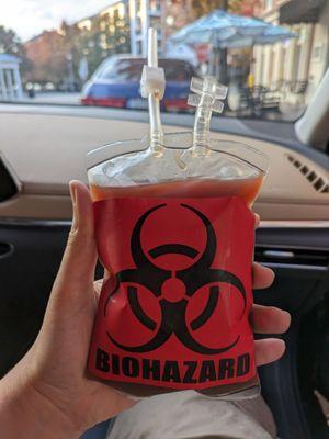 New strawberry drink for Halloween