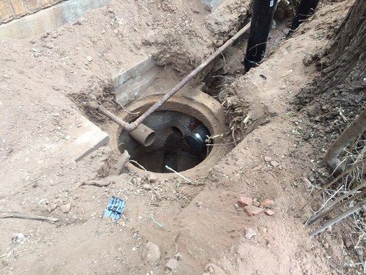 Manhole they found buried underground found on first dig