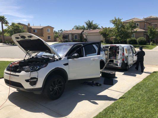 Changing the brake pads on my 2017 Land Rover Discovery Sport