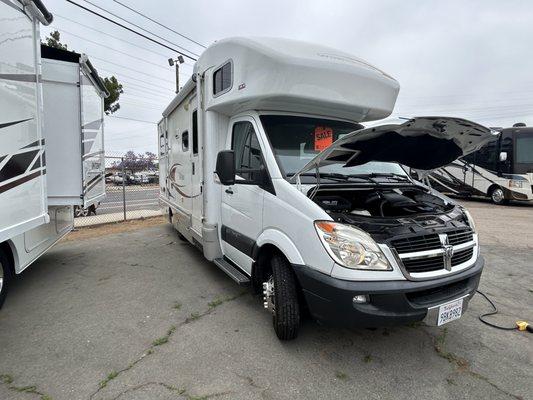 Our Mobile RV pre-purchase found leaks in Transmission lines and hidden collision damage in rear of the coach