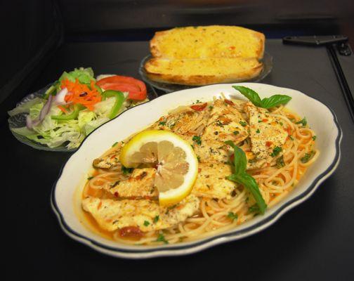 Chicken Scampi! Delicious!