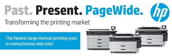 New HP Pagewide Technology - The fastest large-format monochrome and color printer ever...