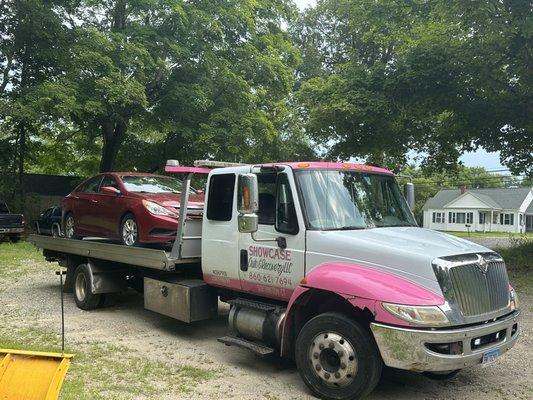 Our dead Hyundai, blown engine