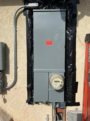 New 200 amp main panel upgrade with surge protection.