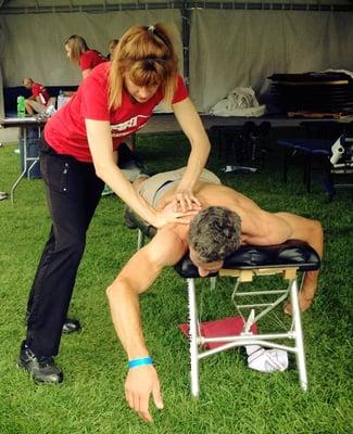 Helping a triathlete with a stuck shoulder improve his swim before Race Day - Ironman Canada (Whistler) 2013