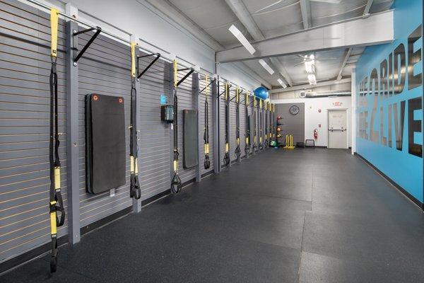 Our TRX area.