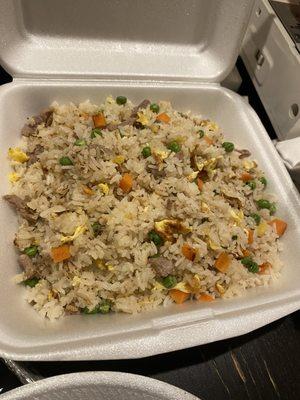 Small beef fried rice