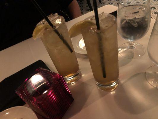 Our two Long Island ice teas