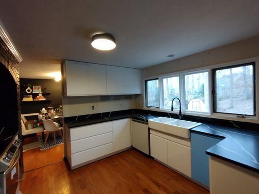 New kitchen cabinets and countertops