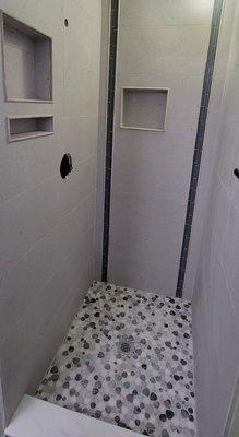 Bathroom install based on SME design.