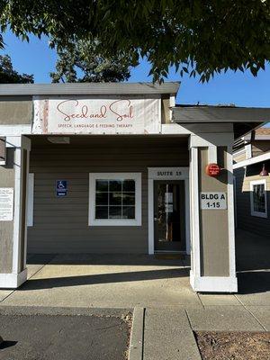 Main entrance to Seed and Soil. Unit #15