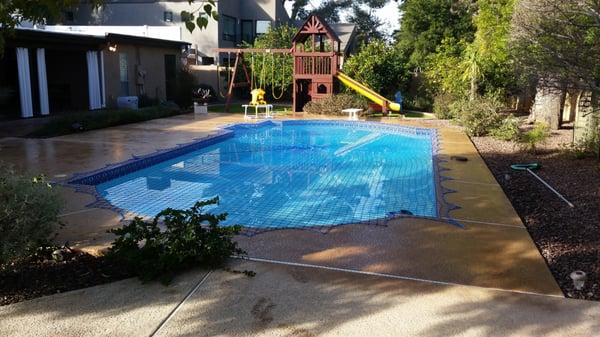 Katchakid pool safety nets look great on your swimming pools and water features while also helping to keep kids safe.