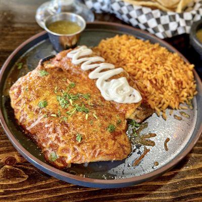 Chile Relleno and Enchilada