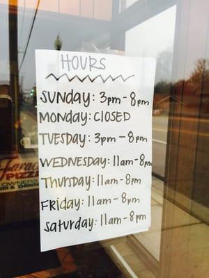 Their hours