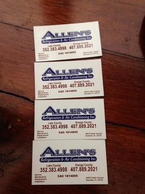 Allen's Refrigeration & Air Conditioning Service