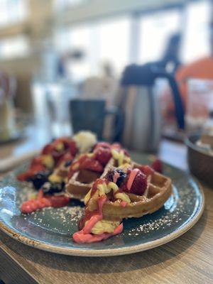 Waffle with the Honey Berry Signature Waffle