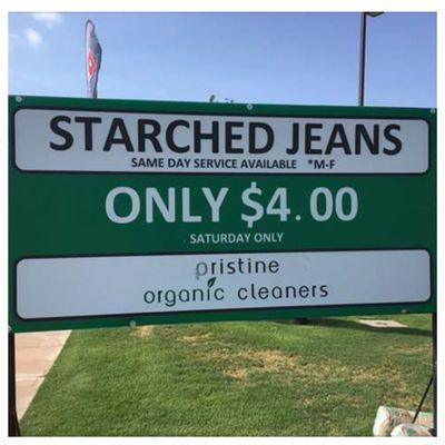 Jeans $4 on Saturdays