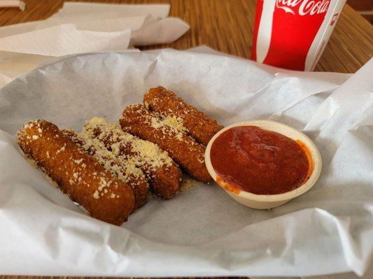 Mozzarella sticks. Meh...