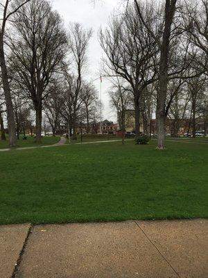 Nice park in the center of town