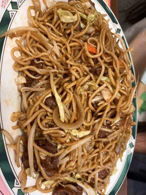 Beef lo mein