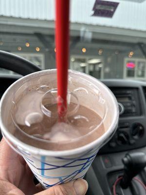 Did you know, you really want to stop here and enjoy a chocolate  peanut butter frappe.