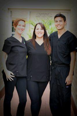 The Relaxology Room Massage Therapists: Meline Waller, Alana Pudgil and Tai Guo