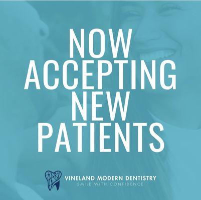 We are accepting new patients