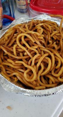 Chow mein is not like the thin chow mein with veggies