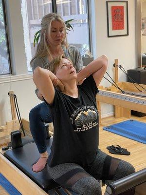 Pilates Reformer Session with Cheryl Dunn at CORE Therapy & Pilates