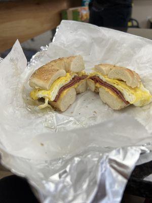 Taylor ham egg and cheese