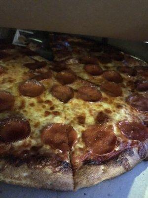 Pepperoni pizza - cheesy!!