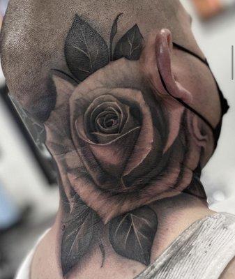 Gold Rose Tattoo