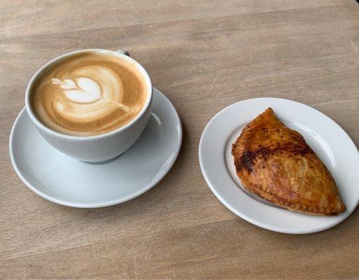 Cappuccino and Empanada