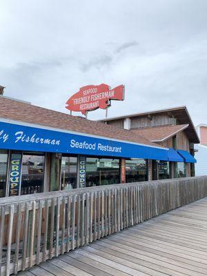 Friendly Fisherman Restaurant on the boardwalk