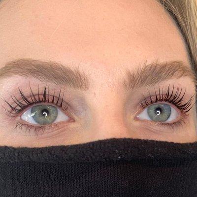 Lash lift and tint