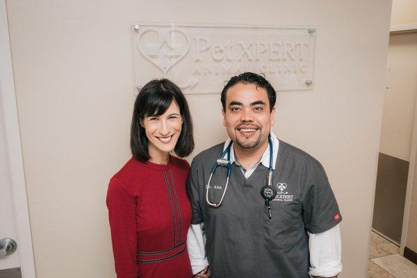 Dr. Alex and Leesa, owners of Pet Xpert Animal Clinic.