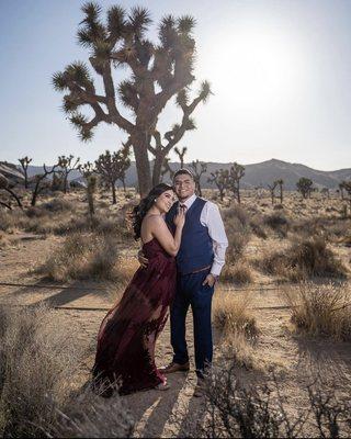 Engagement session at Joshua Tree National Park