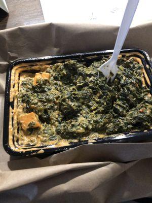 Saag Paneer (almost no paneer)